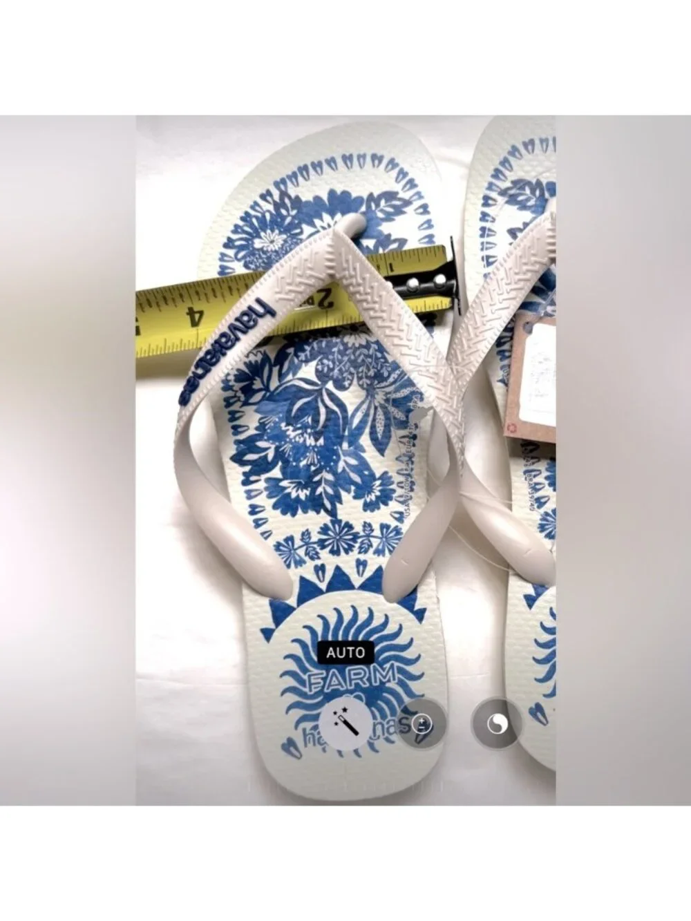 NWT Size 9/10 - Havaianas X Farm Rio Flora Tapestry Flip Flops - Picture 7 of 16